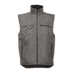 Gilets Oxford personnalisés en polyester 170 g/m² THC Stockholm couleur gris foncé première vue