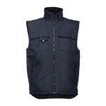 Gilets Oxford personnalisés en polyester 170 g/m² THC Stockholm couleur bleu marine première vue