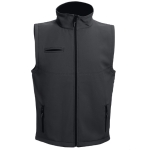 Gilets softshell en polyester et élasthanne 280 g/m² THC Baku couleur noir première vue