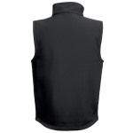 Gilets softshell en polyester et élasthanne 280 g/m² THC Baku couleur noir deuxième vue