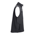 Gilets softshell en polyester et élasthanne 280 g/m² THC Baku couleur noir