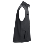 Gilets softshell en polyester et élasthanne 280 g/m² THC Baku couleur noir troisième vue