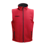 Gilets softshell en polyester et élasthanne 280 g/m² THC Baku couleur rouge première vue