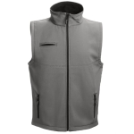 Gilets softshell en polyester et élasthanne 280 g/m² THC Baku couleur gris foncé première vue