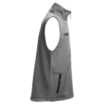 Gilets softshell en polyester et élasthanne 280 g/m² THC Baku couleur gris foncé troisième vue