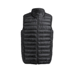 Gilets coupe-vent publicitaires légers en polyester MKT Belsan couleur noir première vue