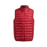 Gilets coupe-vent publicitaires légers en polyester MKT Belsan couleur rouge première vue