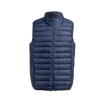 Gilets coupe-vent publicitaires légers en polyester MKT Belsan couleur bleu marine première vue