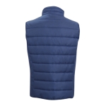 Gilets coupe-vent publicitaires légers en polyester MKT Belsan couleur bleu marine
