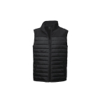 Gilets promotionnels imperméable en softshell et polyester MKT Bordy couleur noir première vue