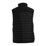 Gilets promotionnels imperméable en softshell et polyester MKT Bordy couleur noir