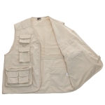 Gilets de travail personnalisés en coton et polyester MKT Soviet couleur beige