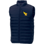 Gilets publicitaires en nylon 380T avec isolant Elevate Essentials couleur bleu marine vue impression transfert