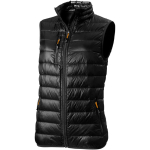 Gilet publicitaire femmes en nylon 20D et duvet 115 g/m² Elevate Life couleur noir