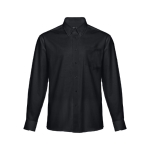 Chemises Oxford pour hommes en coton et polyester 130 g/m² THC Tokyo couleur noir première vue