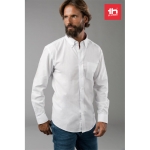 Chemises Oxford pour hommes en coton et polyester 130 g/m² THC Tokyo couleur blanc vue image ambiance