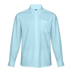 Chemises Oxford pour hommes en coton et polyester 130 g/m² THC Tokyo couleur bleu ciel