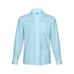 Chemises Oxford pour hommes en coton et polyester 130 g/m² THC Tokyo couleur bleu ciel première vue