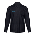 Chemises Oxford pour hommes en coton et polyester 130 g/m² THC Tokyo avec zone d'impression