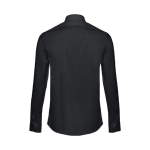 Chemises publicitaires cintrées pour hommes 115 g/m² THC Paris couleur noir deuxième vue