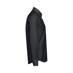 Chemises publicitaires cintrées pour hommes 115 g/m² THC Paris couleur noir troisième vue