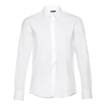 Chemises publicitaires cintrées pour hommes 115 g/m² THC Paris couleur blanc