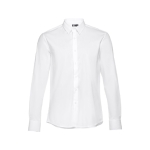 Chemises publicitaires cintrées pour hommes 115 g/m² THC Paris couleur blanc première vue