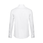 Chemises publicitaires cintrées pour hommes 115 g/m² THC Paris couleur blanc deuxième vue