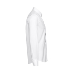 Chemises publicitaires cintrées pour hommes 115 g/m² THC Paris couleur blanc troisième vue