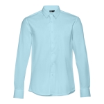 Chemises publicitaires cintrées pour hommes 115 g/m² THC Paris couleur bleu ciel