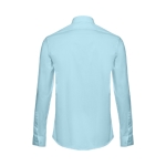 Chemises publicitaires cintrées pour hommes 115 g/m² THC Paris couleur bleu ciel deuxième vue