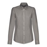 Chemise cintrée pour femmes en coton et polyester 130 g/m² THC Tokyo couleur gris foncé première vue