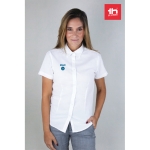 Chemises Oxford pour femmes en coton et polyester THC London WH couleur blanc vue image ambiance