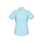 Chemises Oxford pour femmes en coton et polyester THC London WH couleur bleu ciel première vue