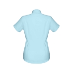 Chemises Oxford pour femmes en coton et polyester THC London WH couleur bleu ciel deuxième vue