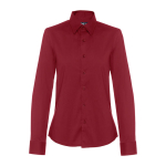 Chemises à logo pour femmes en coton et polyamide 115 g/m² THC Paris couleur bordeaux première vue