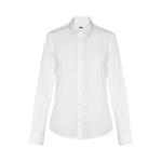 Chemises à logo pour femmes en coton et polyamide 115 g/m² THC Paris couleur blanc première vue