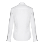 Chemises à logo pour femmes en coton et polyamide 115 g/m² THC Paris couleur blanc