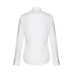 Chemises à logo pour femmes en coton et polyamide 115 g/m² THC Paris couleur blanc deuxième vue