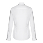 Chemises à logo pour femmes en coton et polyamide 115 g/m² THC Paris couleur blanc