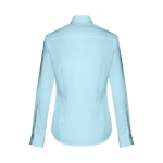 Chemises à logo pour femmes en coton et polyamide 115 g/m² THC Paris couleur bleu ciel deuxième vue