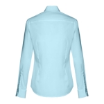 Chemises à logo pour femmes en coton et polyamide 115 g/m² THC Paris couleur bleu ciel