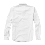 Chemise publicitaire Oxford pour hommes en coton 142 g/m² Elevate Life couleur blanc