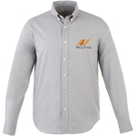 Chemise publicitaire Oxford pour hommes en coton 142 g/m² Elevate Life vue impression sérigraphique