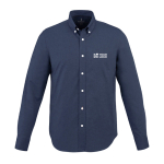 Chemise publicitaire Oxford pour hommes en coton 142 g/m² Elevate Life avec zone d'impression
