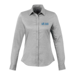 Chemise personnalisée Oxford femmes en coton 142 g/m² Elevate Life avec zone d'impression