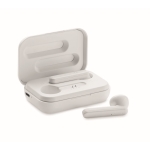 Écouteurs simple avec logo et Bluetooth 5.0 dans Ultimate Box couleur blanc