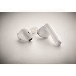 Écouteurs simple avec logo et Bluetooth 5.0 dans Ultimate Box couleur blanc septième vue photographique