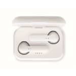 Écouteurs simple avec logo et Bluetooth 5.0 dans Ultimate Box couleur blanc dixième vue