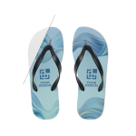 Tongs avec logo ou design pour la plage, taille 36-39 Beach Sublim vue avec zone d'impression